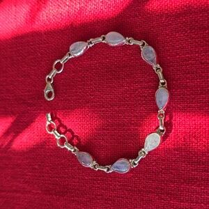 925 Sterling Silver Moonstone Bracelet